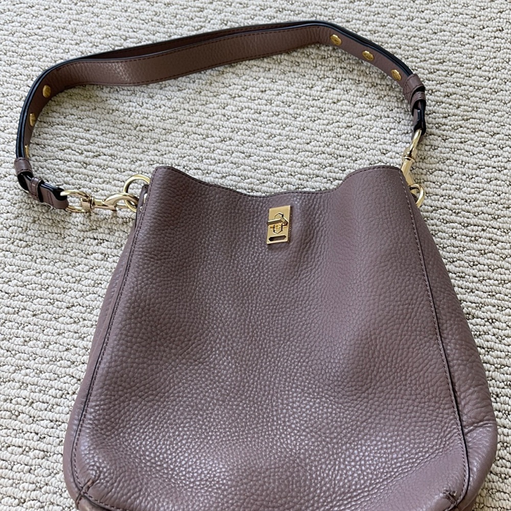 Rebecca Minkoff Darren Bucket Shoulder Bag in Mink, like new